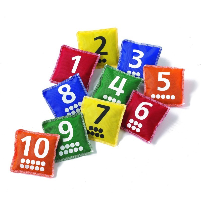 edxeducation® Number & Dot Bean Bags - Set of 10