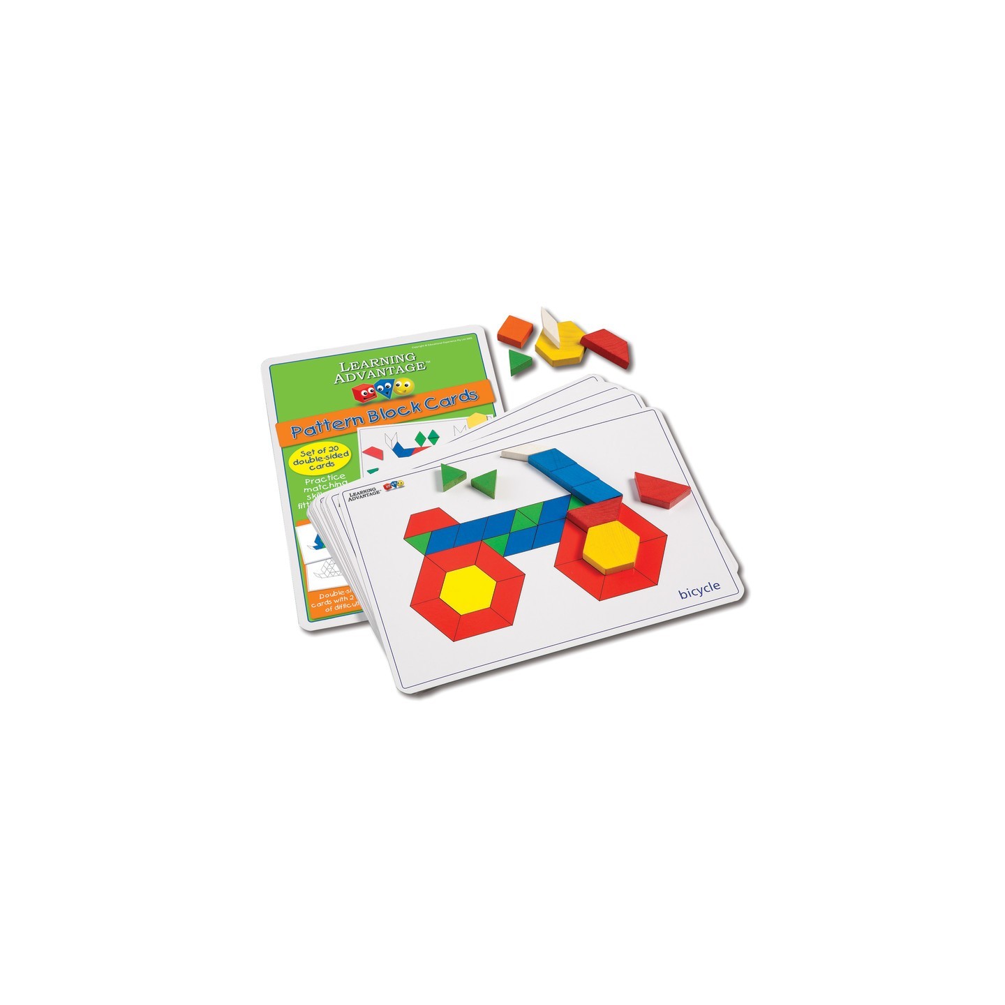 Learning Advantage® Pattern Block Cards - Set of 20