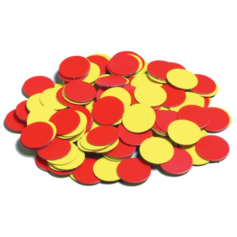 Learning Advantage® Two-Color Counters - Plastic - Magnetic - Set of 200