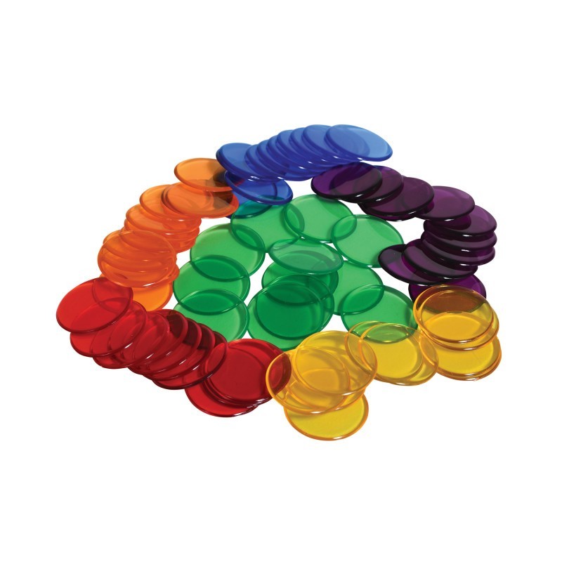 Learning Advantage® Transparent Counters - .75" - Set of 1,000