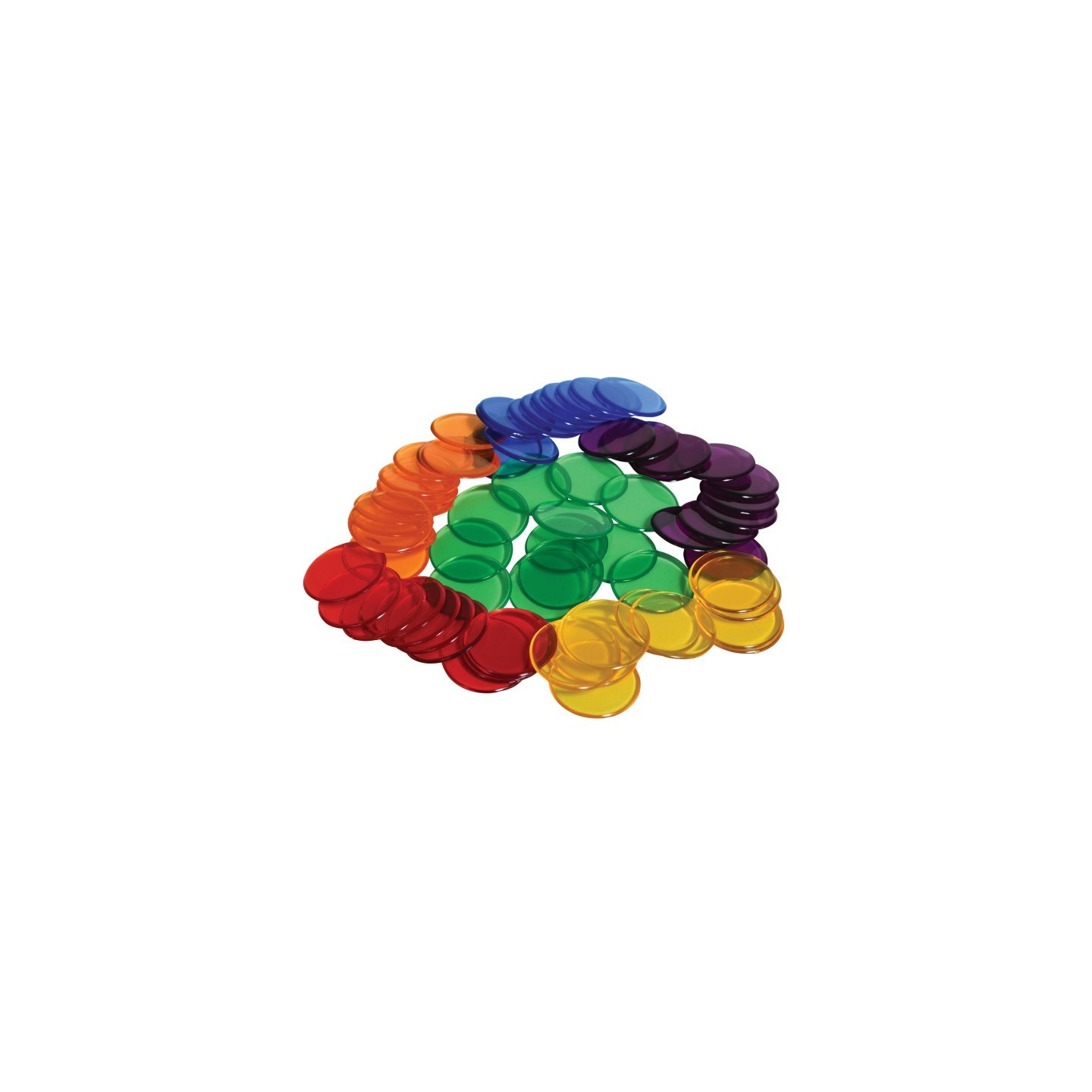Learning Advantage® Transparent Counters - .75" - Set of 1,000
