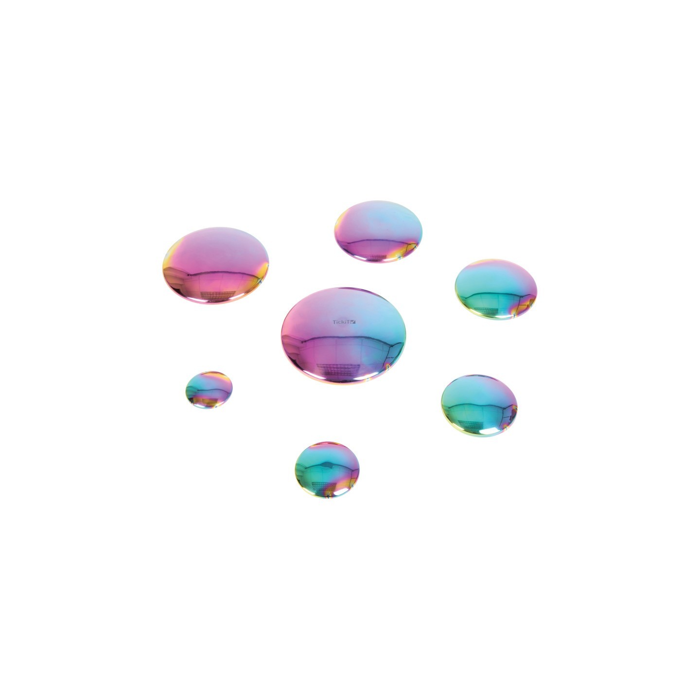 TickiT® Sensory Reflective Buttons - Color Burst - Set of 7