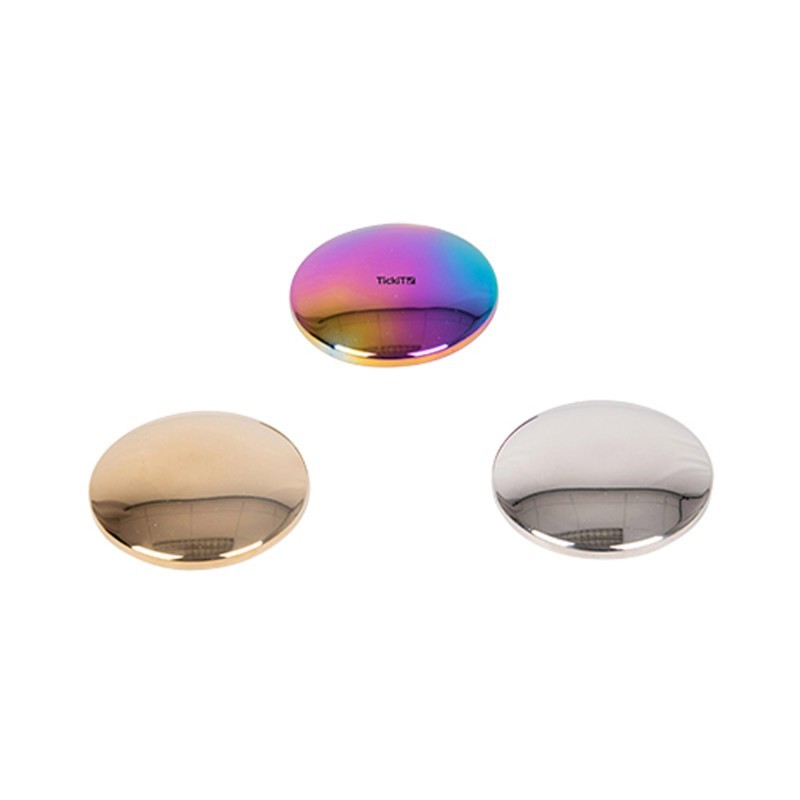 TickiT® Sensory Reflective Sound Buttons - Set of 3 - Mirrored Discs for Babies and Toddlers - Sensory Stacking Toy