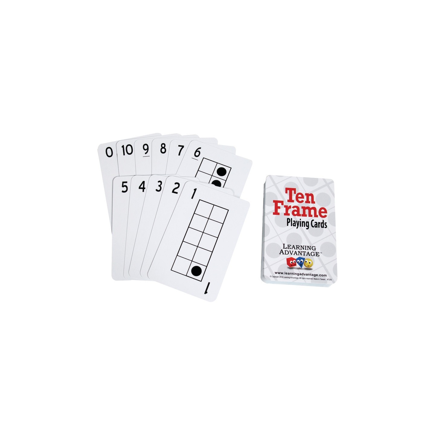 Learning Advantage® Ten Frame Playing Cards