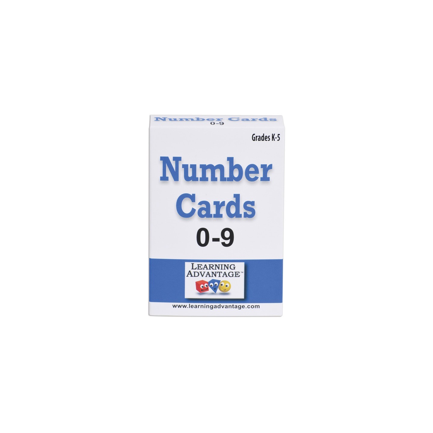 Learning Advantage® Number Cards 0-9 - Black - Set of 50