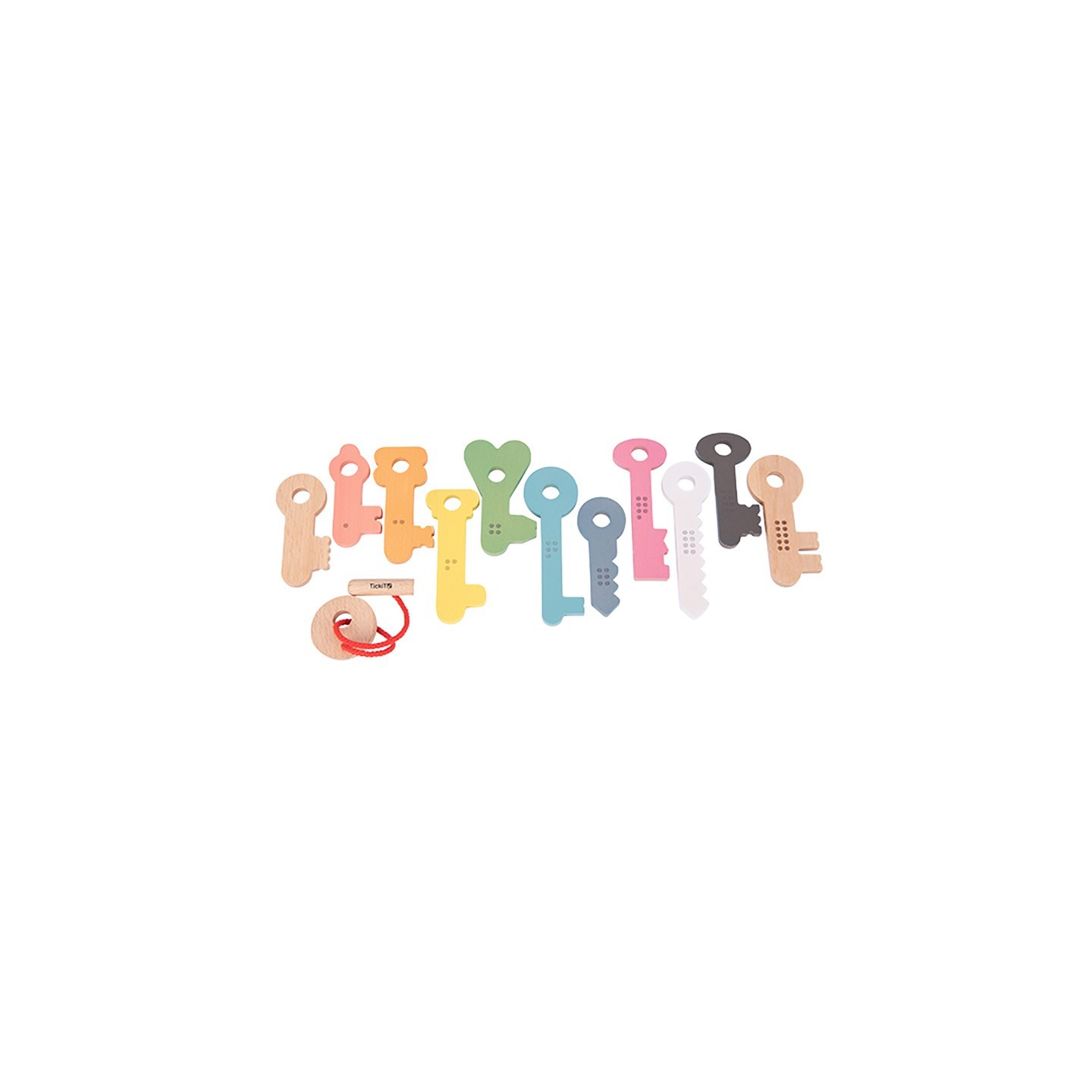 TickiT® Rainbow Wooden Keys - Set of 11