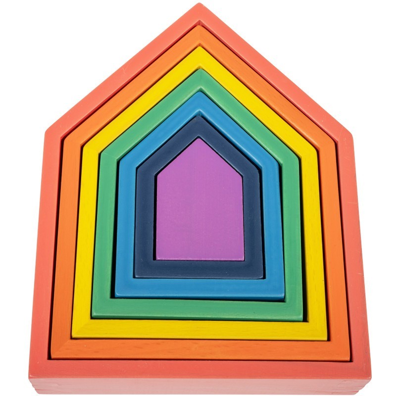 TickiT® Rainbow Architect Houses - Set of 7