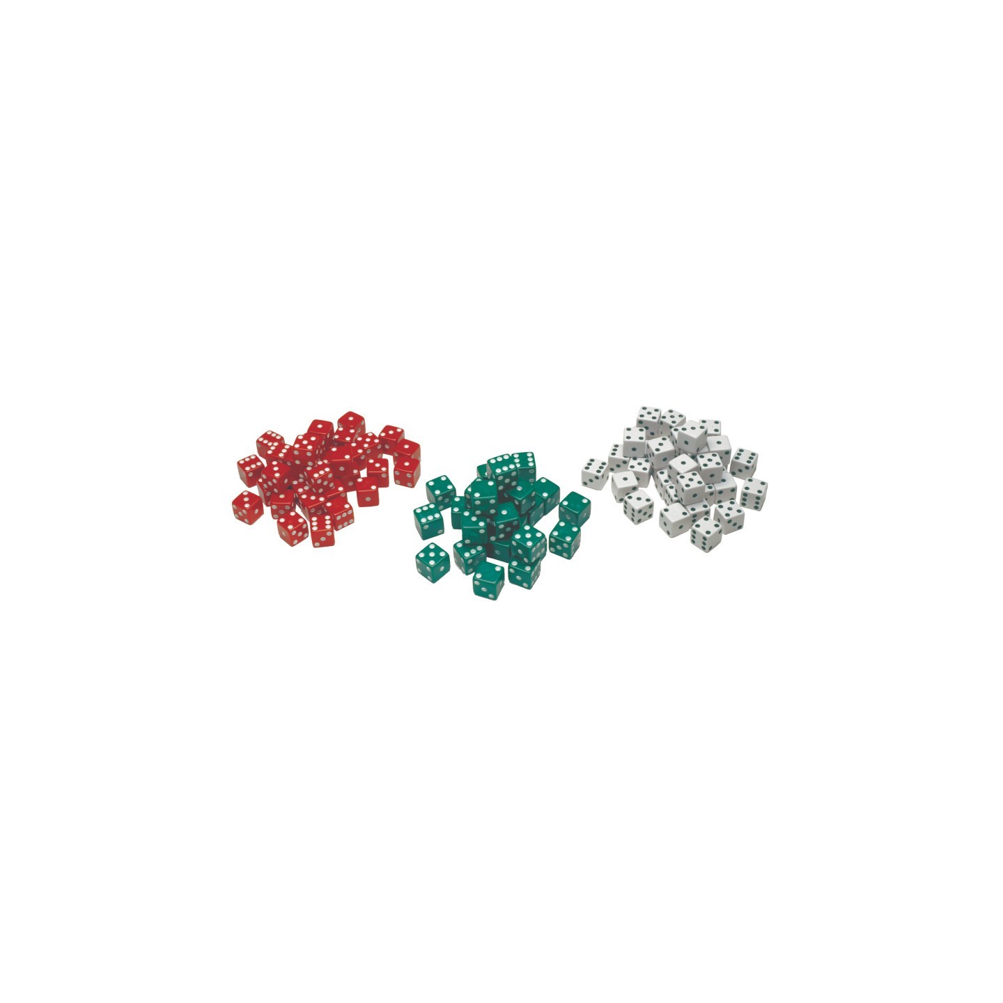 Learning Advantage® Dot Dice - Red/Green/White - Set of 36