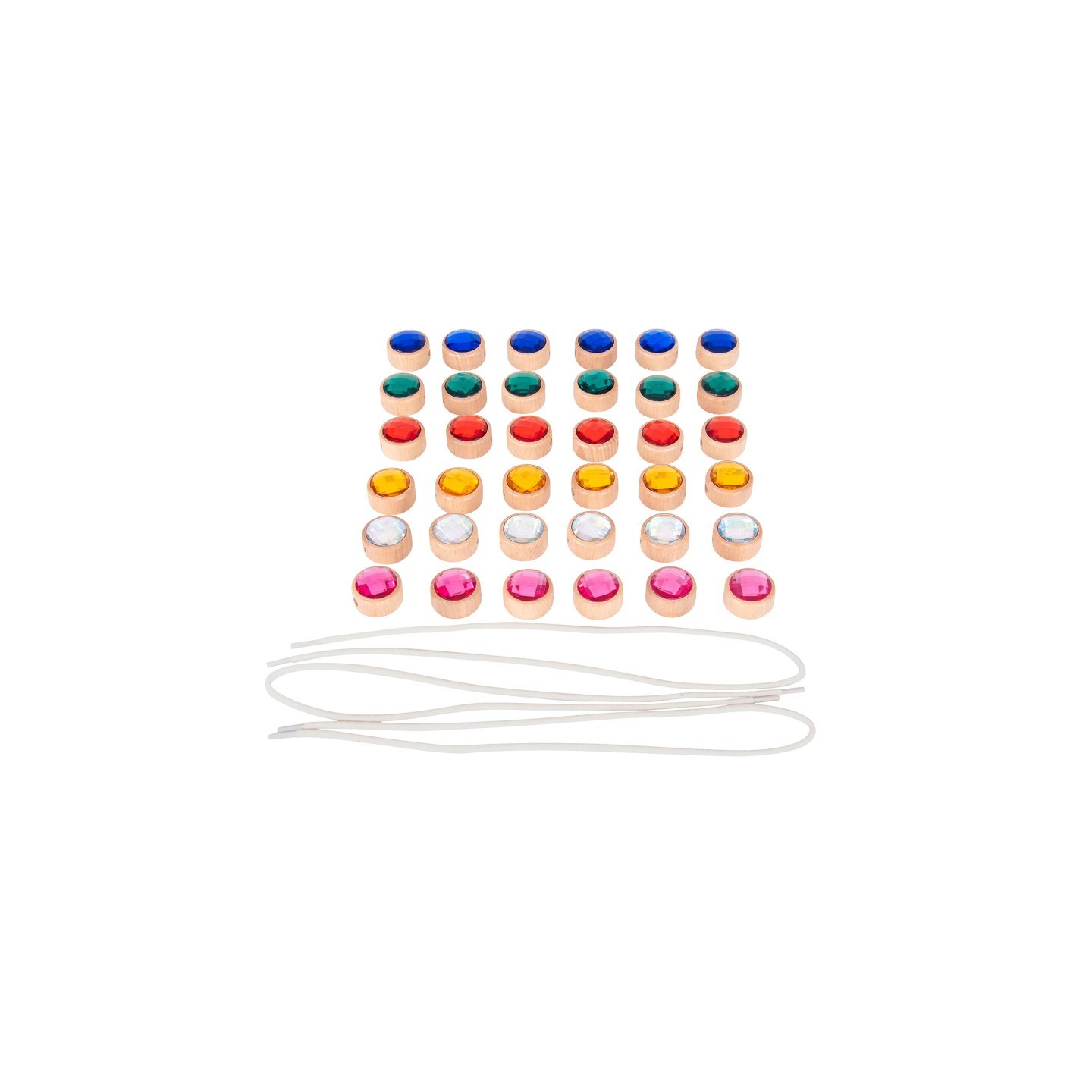 TickiT® Wooden Lacing Jewels