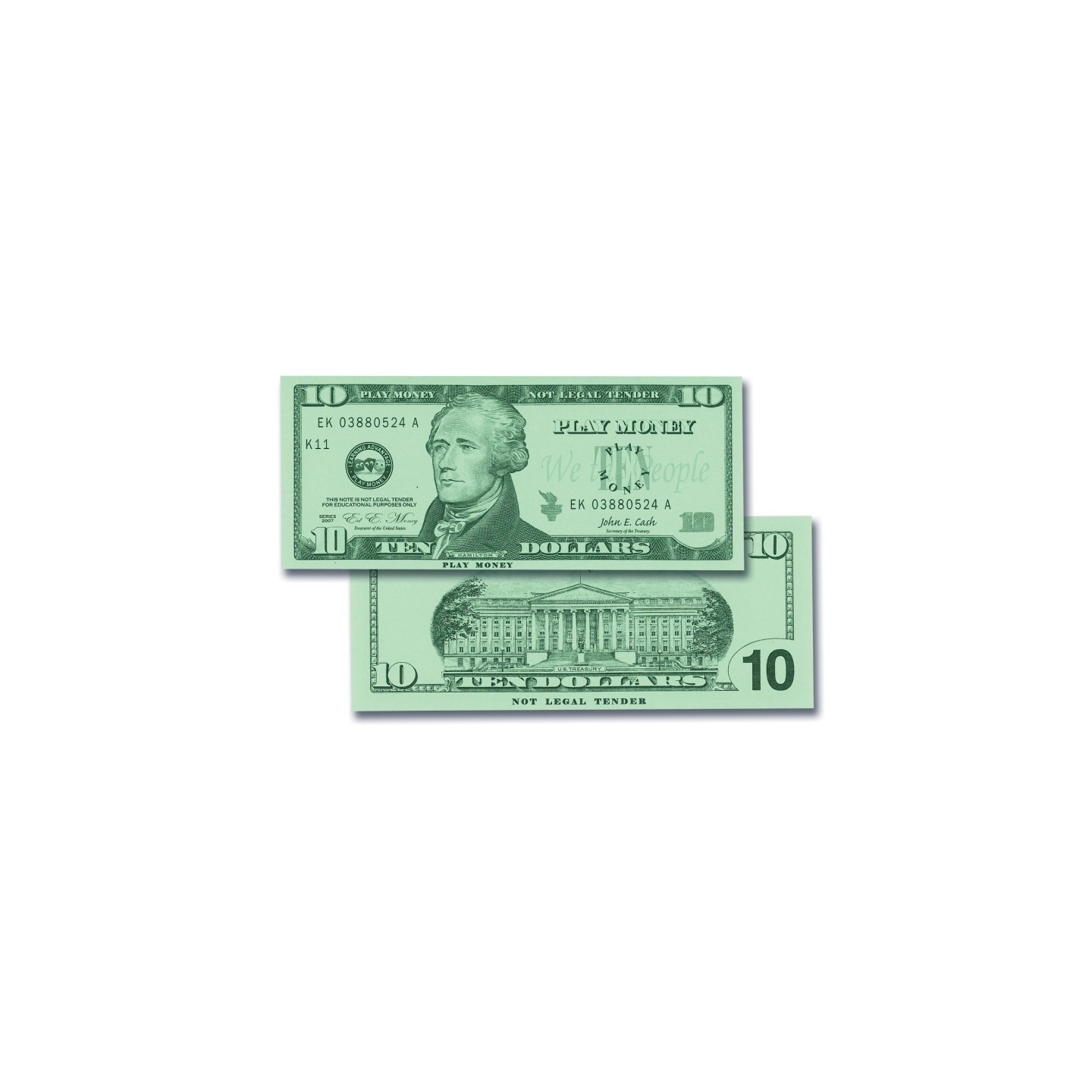 Learning Advantage® Play Bills - $10 Bills - Set of 100