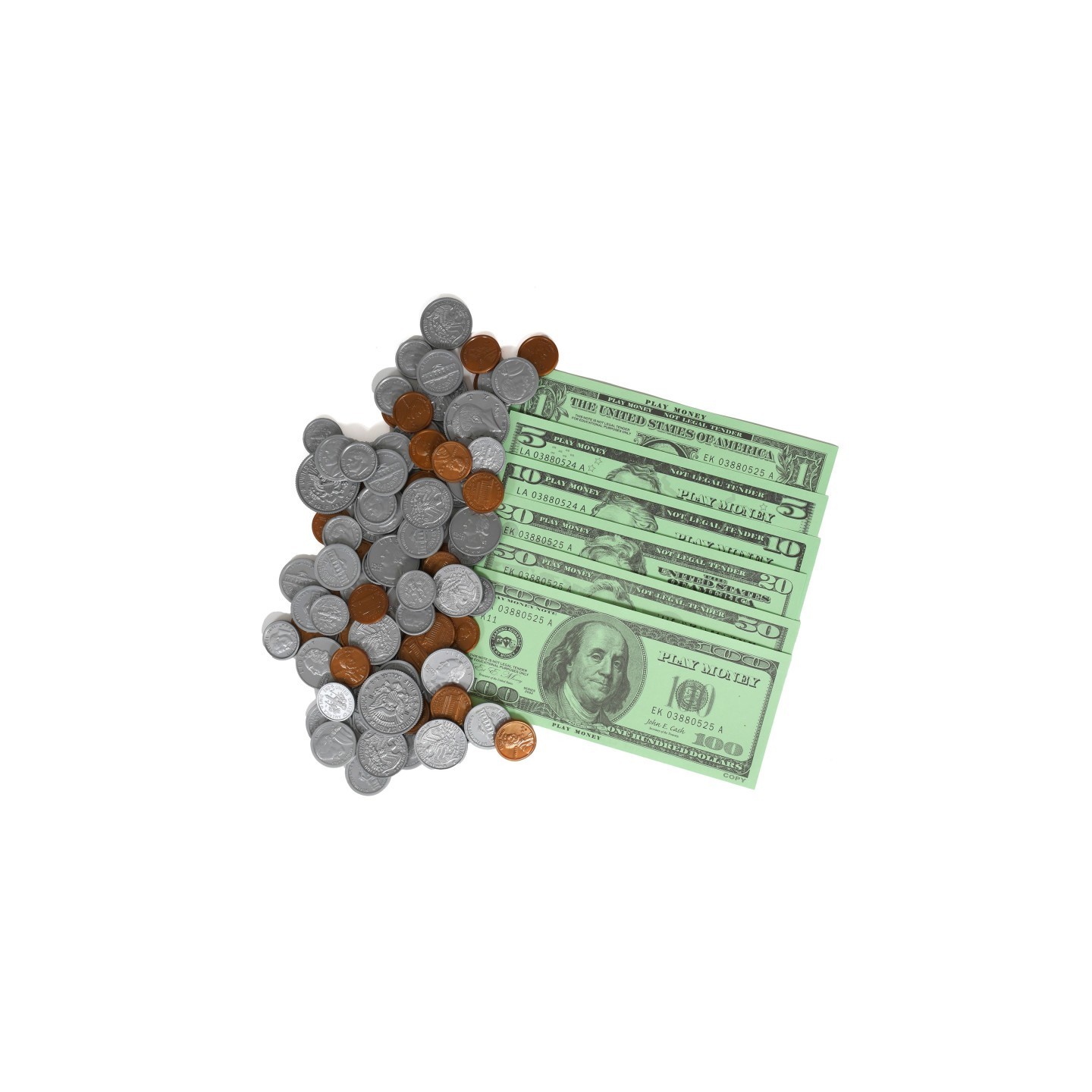 Learning Advantage® Play Money Set - Bills & Coins