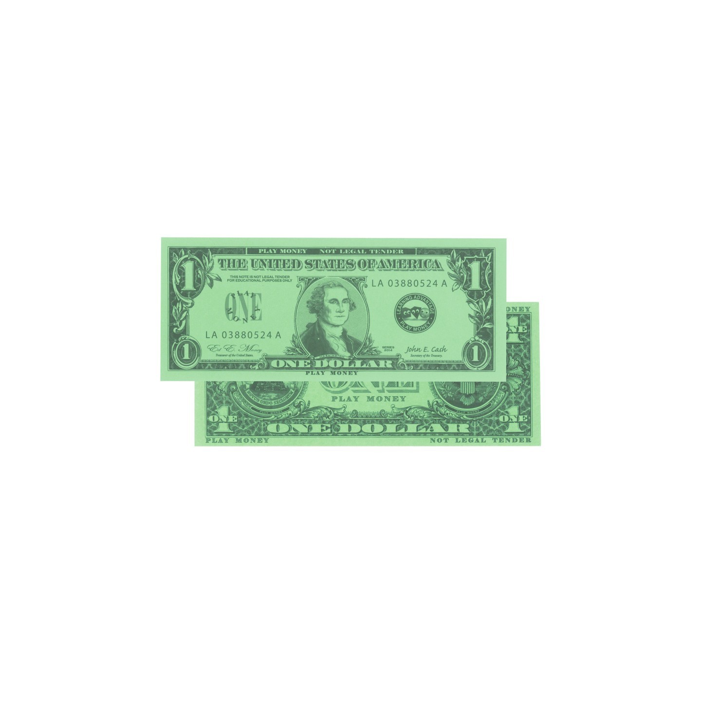 Learning Advantage® Play Bills - $1 Bills - Set of 100