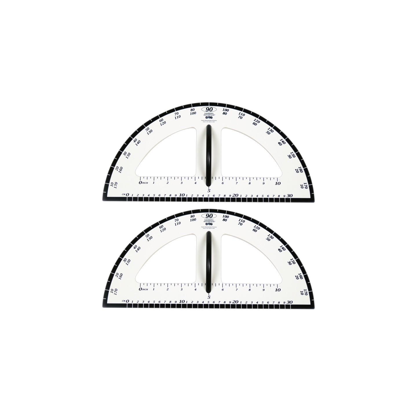 Learning Advantage® Dry Erase Magnetic Protractor, Pack of 2