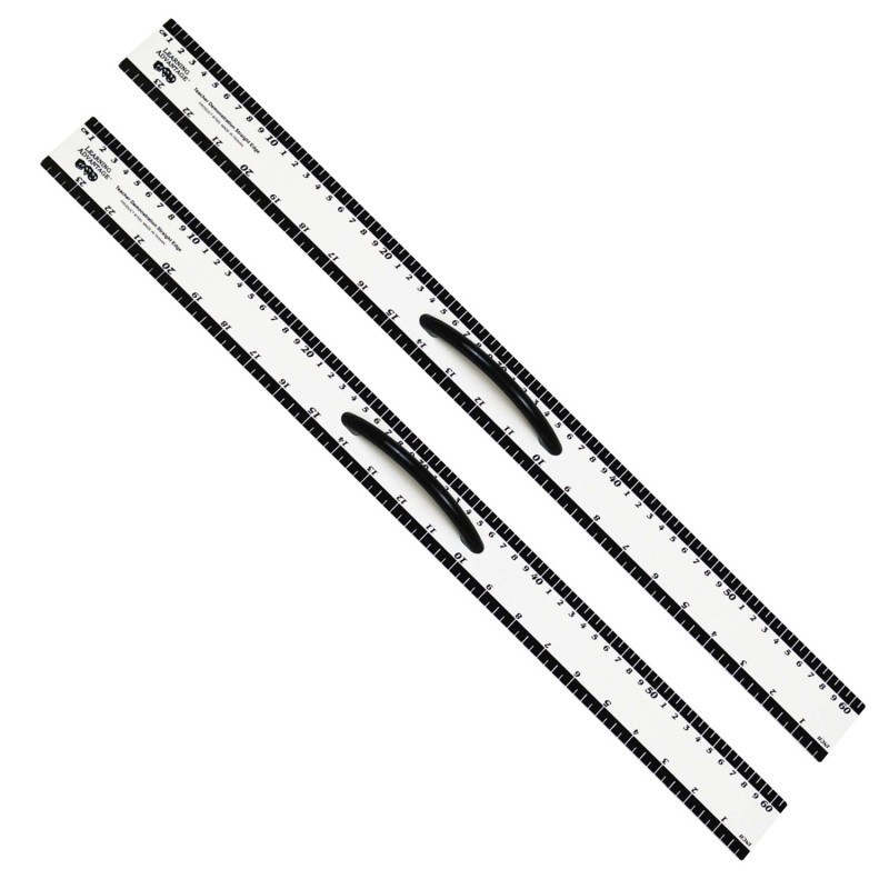Learning Advantage® Magnetic Dry Erase Straight Edge - 24" - Pack of 2