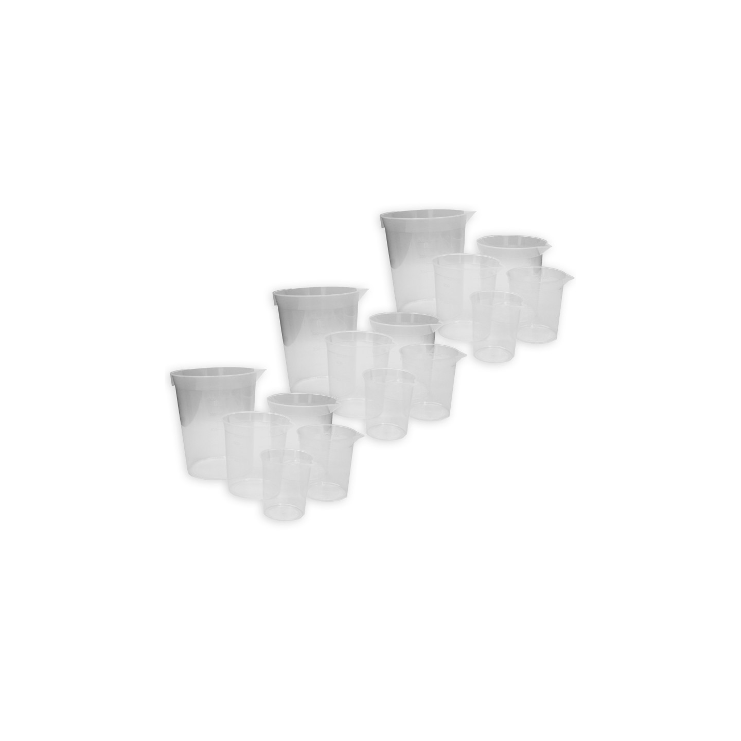 Learning Advantage® Economy Beakers, 5 Per Set, 3 Sets
