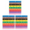 Learning Advantage® Fraction Tiles - Foam - Magnetic - 51 Per Set - 3 Sets