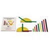 Learning Advantage® GeoStix Basic Set - 80 Construction Sticks - 24 Activity Cards - 2 Protractors