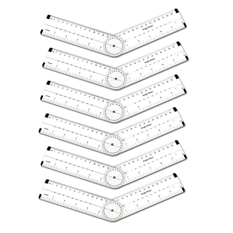 Learning Advantage® Angle Measurement Ruler, Pack of 6