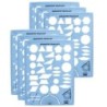 Learning Advantage® Geometry Template, Pack of 6