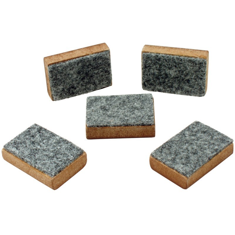Learning Advantage® Mini Markerboard Erasers - Set of 5