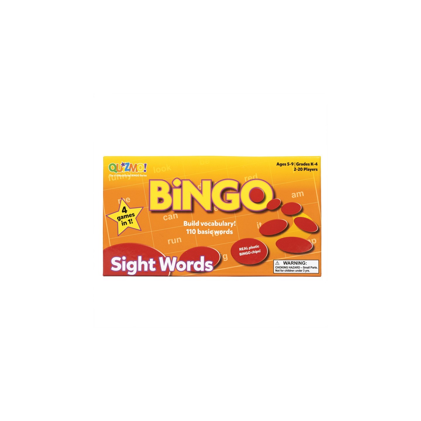 Learning Advantage® QUIZMO® Sight Words - Bingo-Style Vocabulary Game