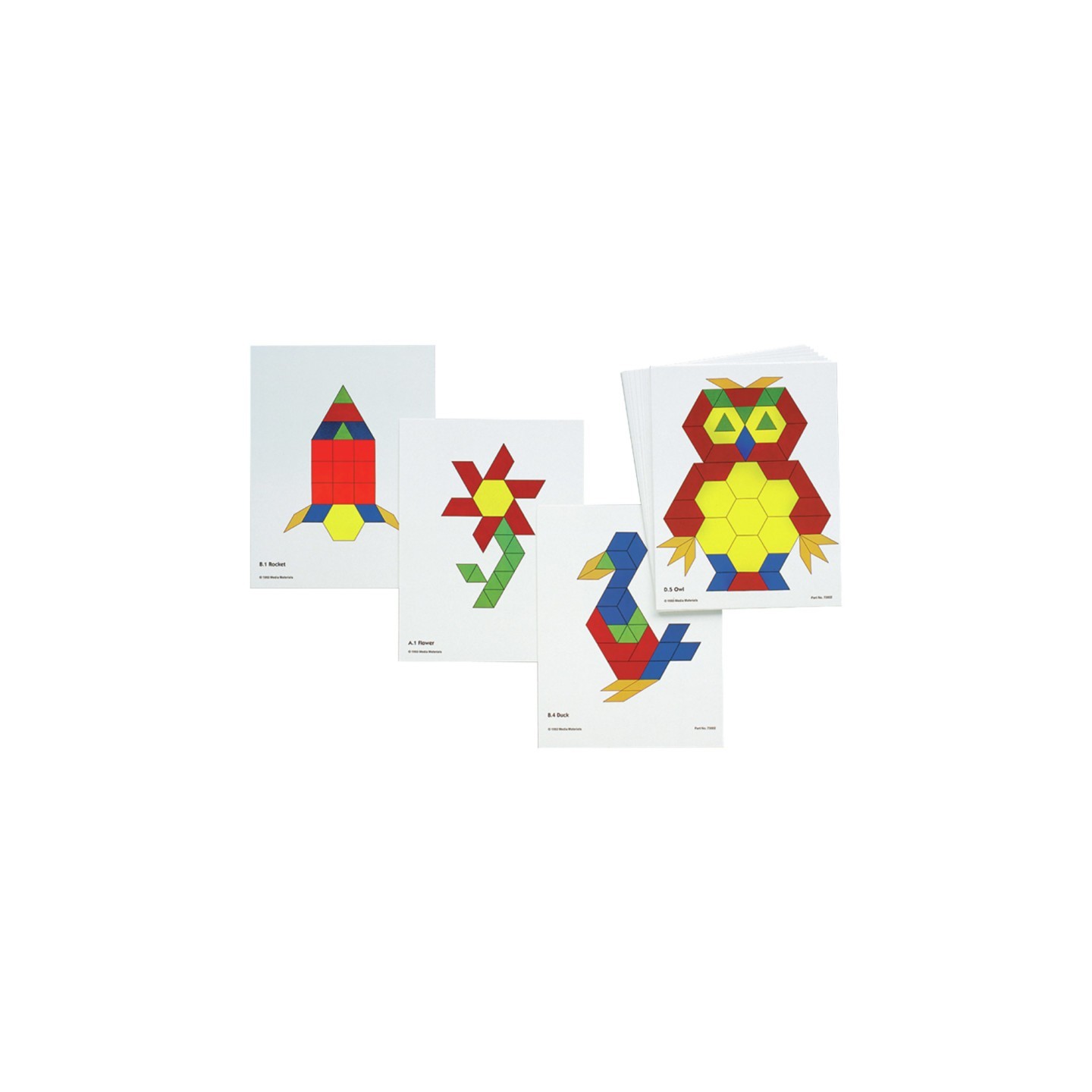Learning Advantage® Pattern Block Activity Cards - Set of 20