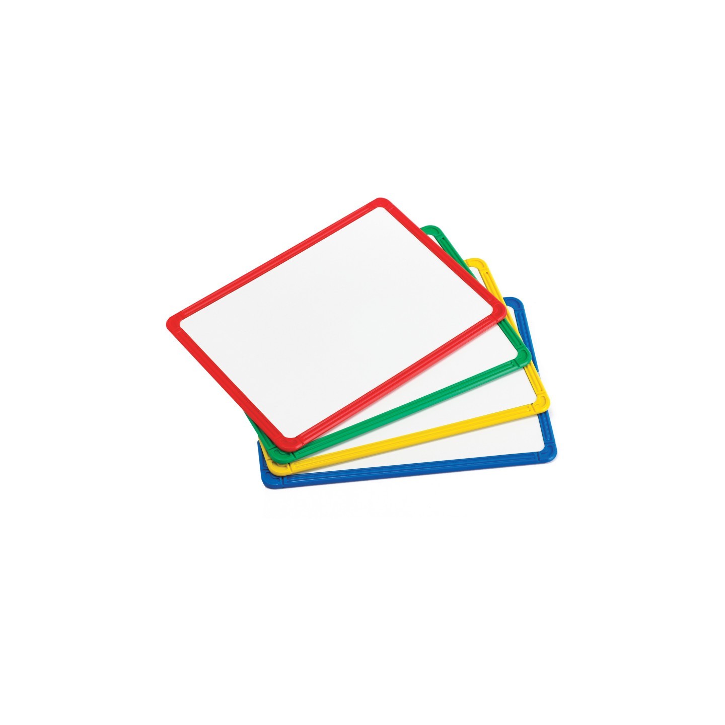 edxeducation® Plastic Framed Metal Whiteboards - Four Colors - Set of 4