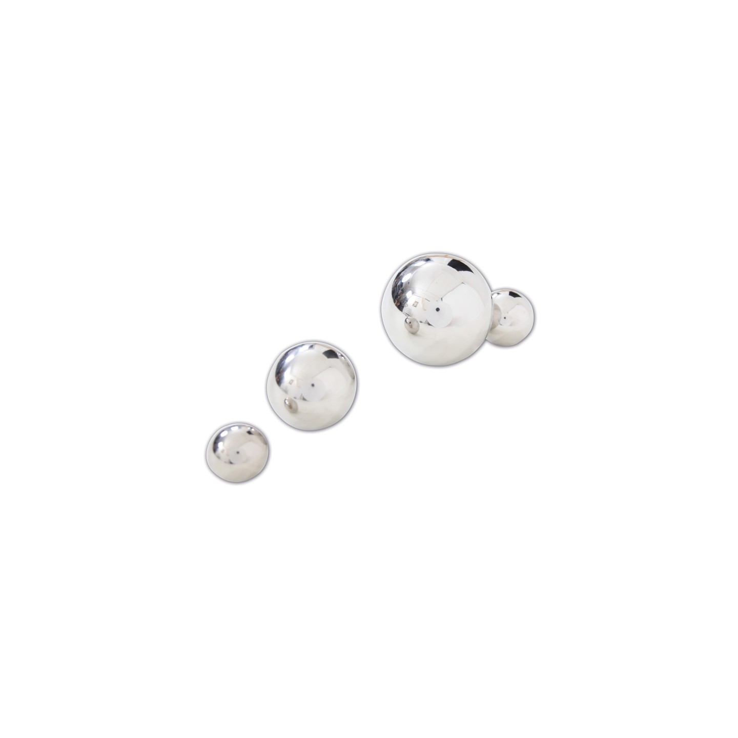 TickiT® Sensory Reflective Balls - Silver - Set of 4