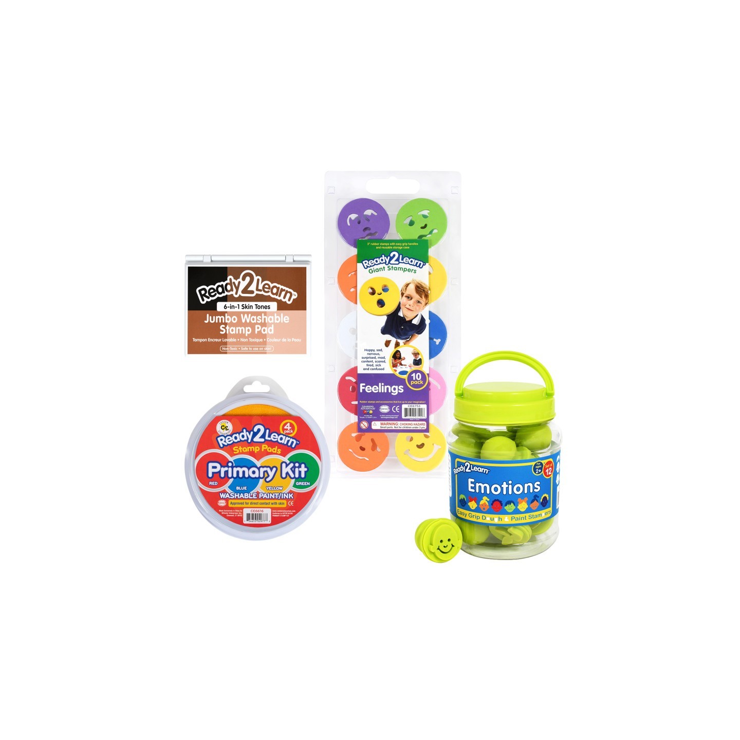 READY 2 LEARN™ Feelings & Emotions Stampers Set with Stamp Pads