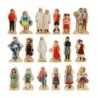 The Freckled Frog People Around the World Wooden Blocks - Set of 18 - Ages 1+