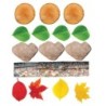 The Freckled Frog Nature's Footsteps - Set of 15 Nature-Inspired Rubber Mats - Ages 3+