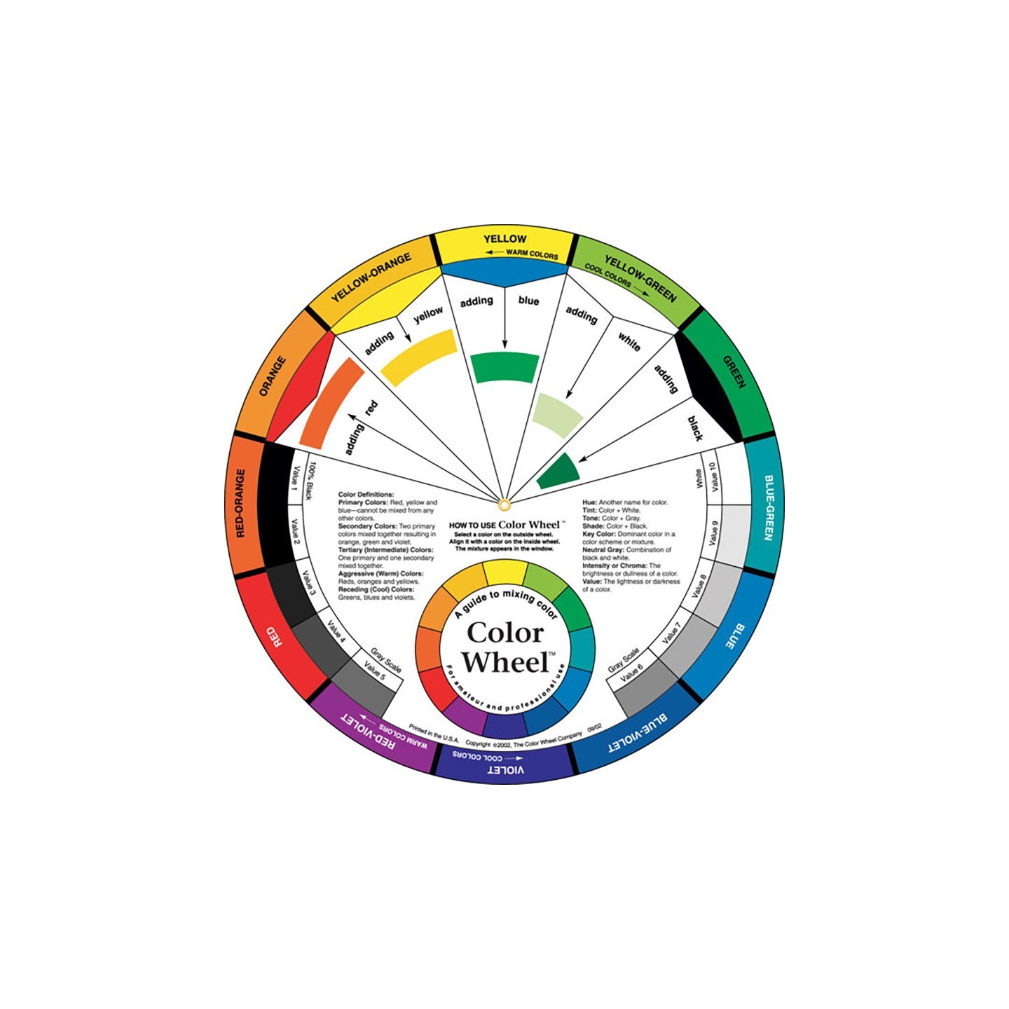 The Color Wheel Company Color Wheel, 9-1/4" Diameter