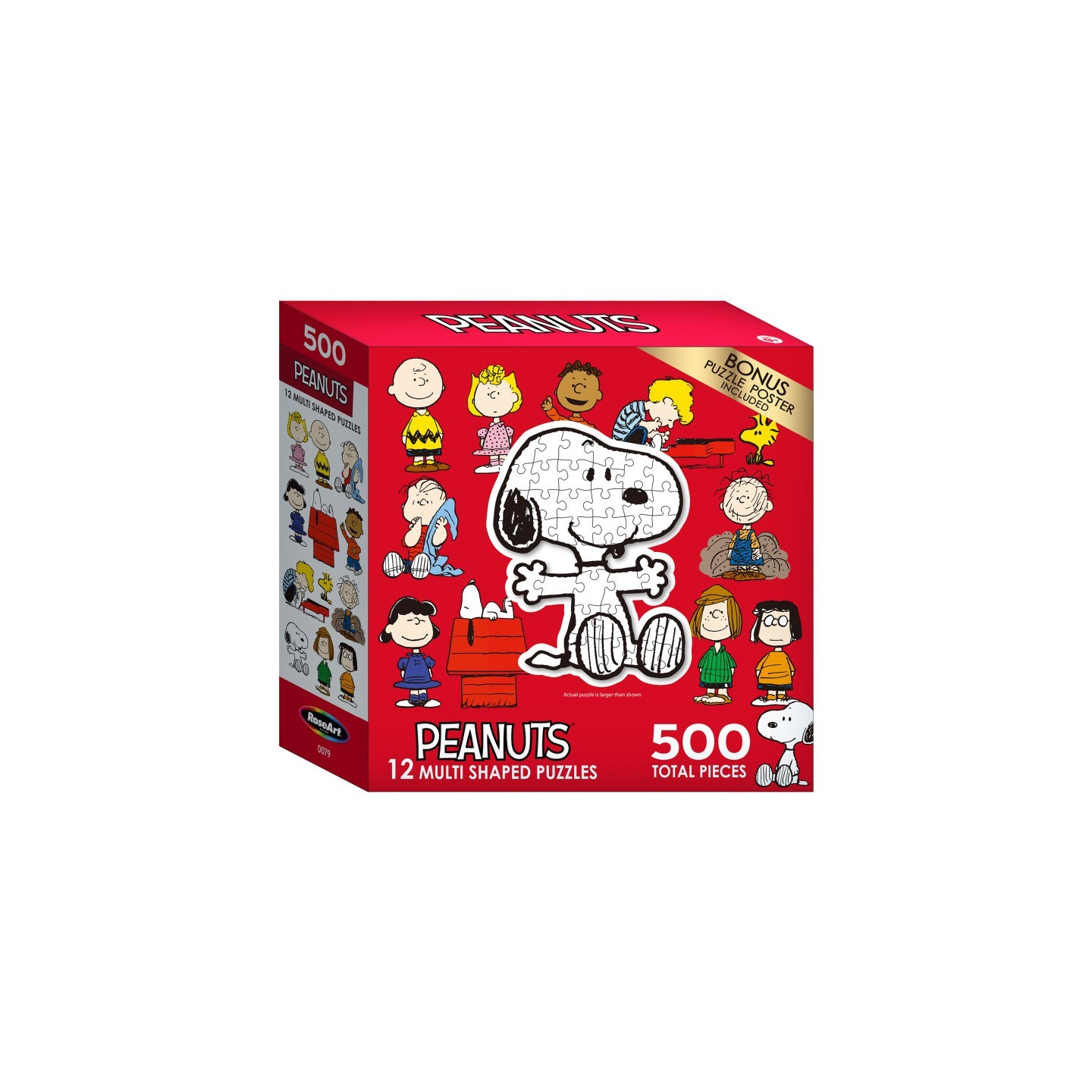 Cra-Z-Art® Licensed Peanuts Mini Shaped Puzzle Set, 12 Puzzles