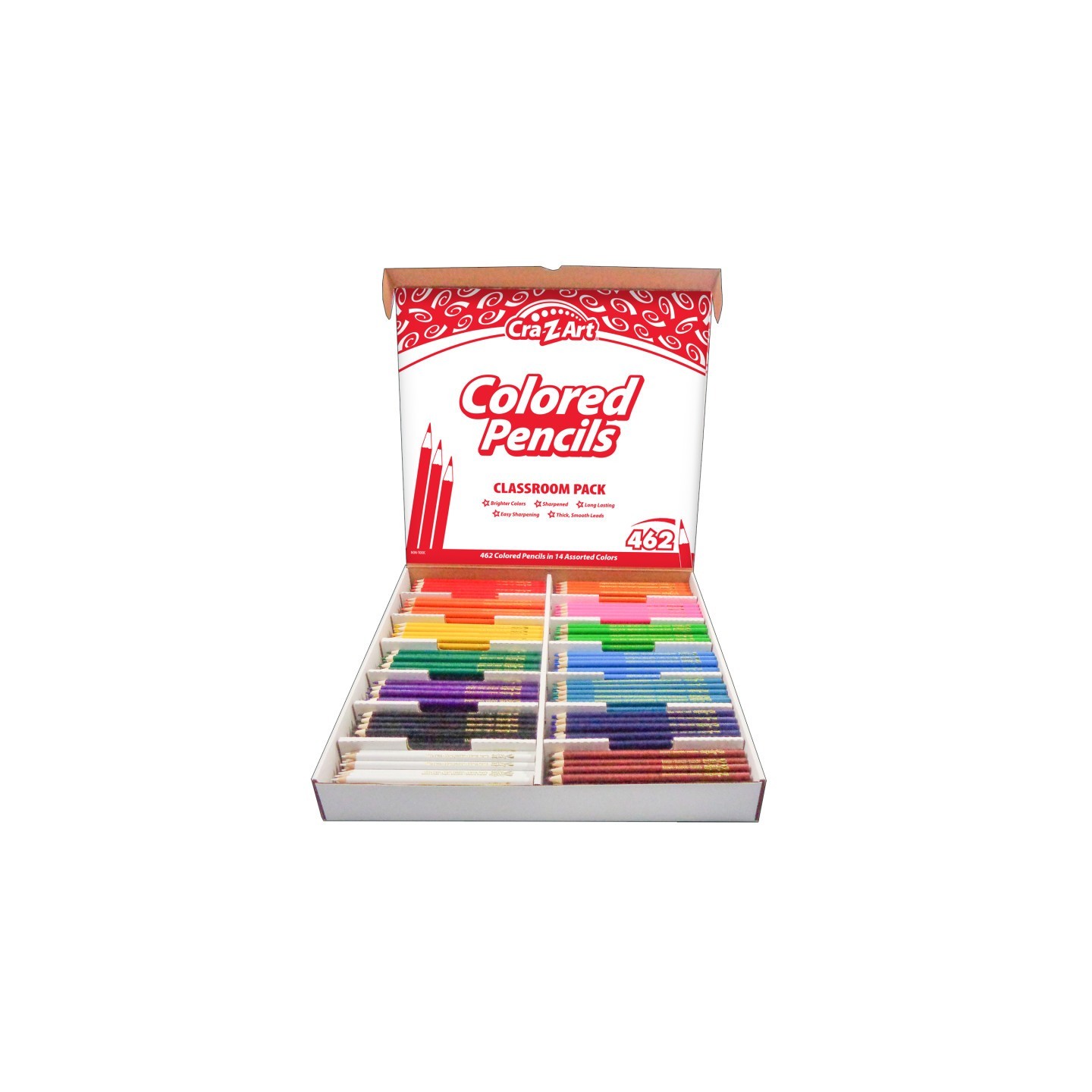 Cra-Z-Art® Colored Pencil Classroom Pack, 14 color, Box of 462