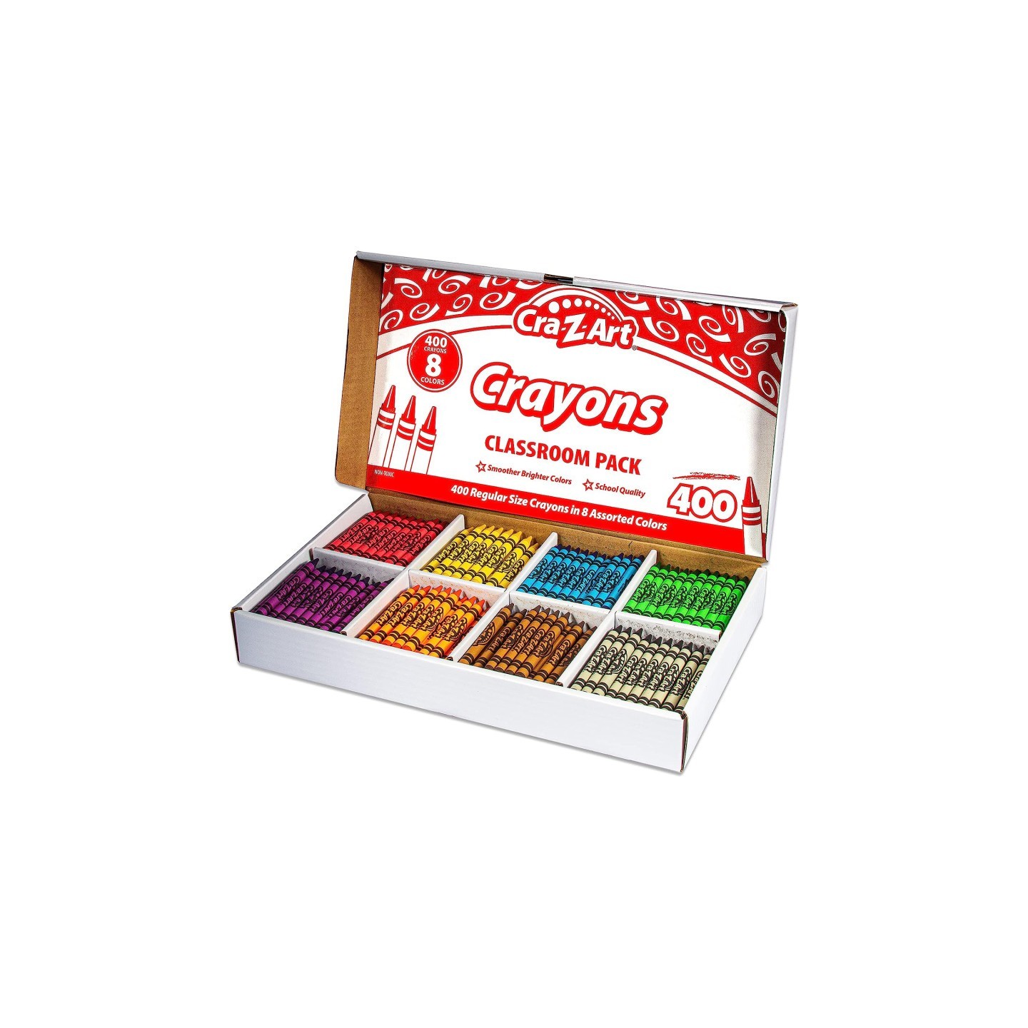 Cra-Z-Art® Crayon Class Pack, 8 Color, 400 Count Box