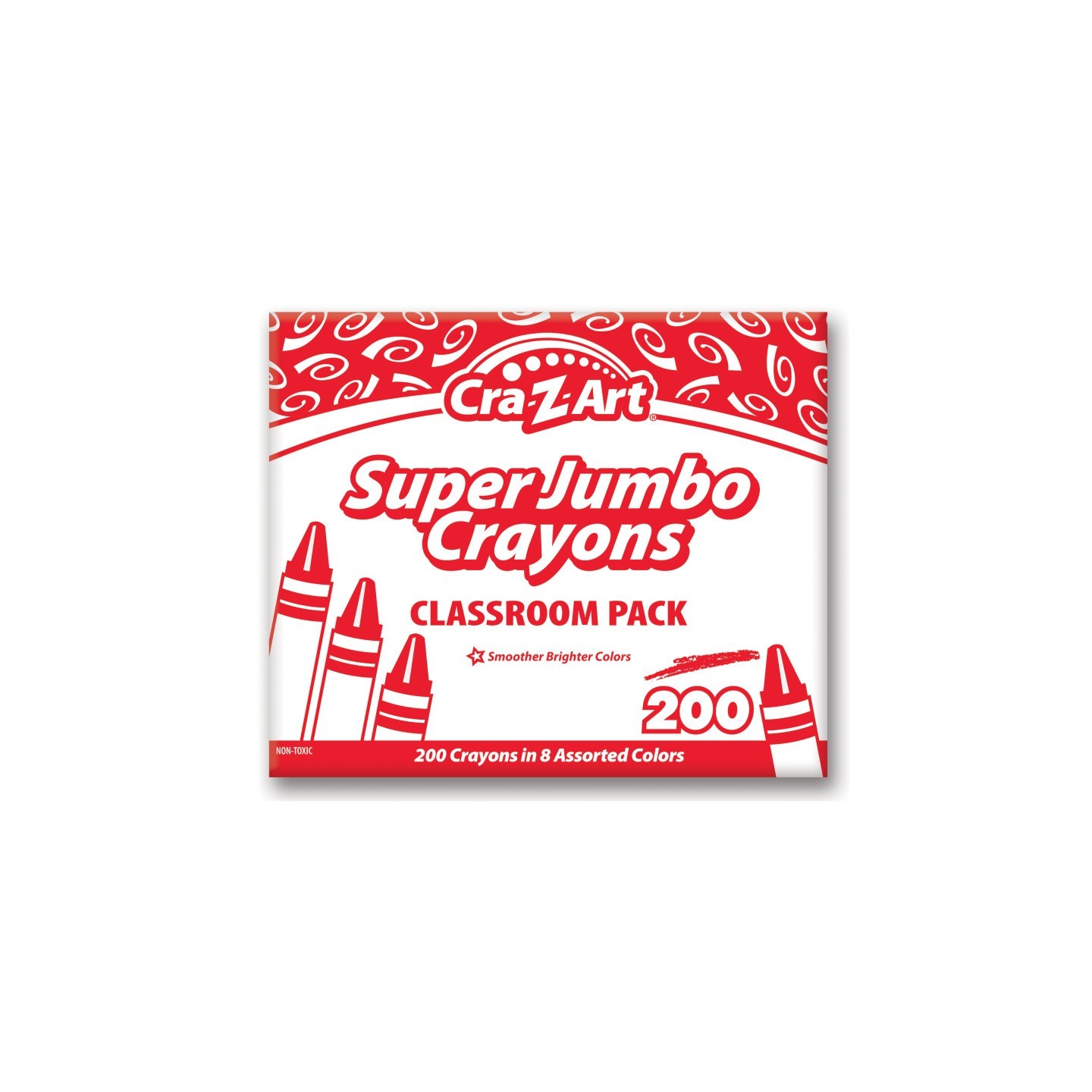 Cra-Z-Art® Super Jumbo Crayon Classroom Pack, 200 Count