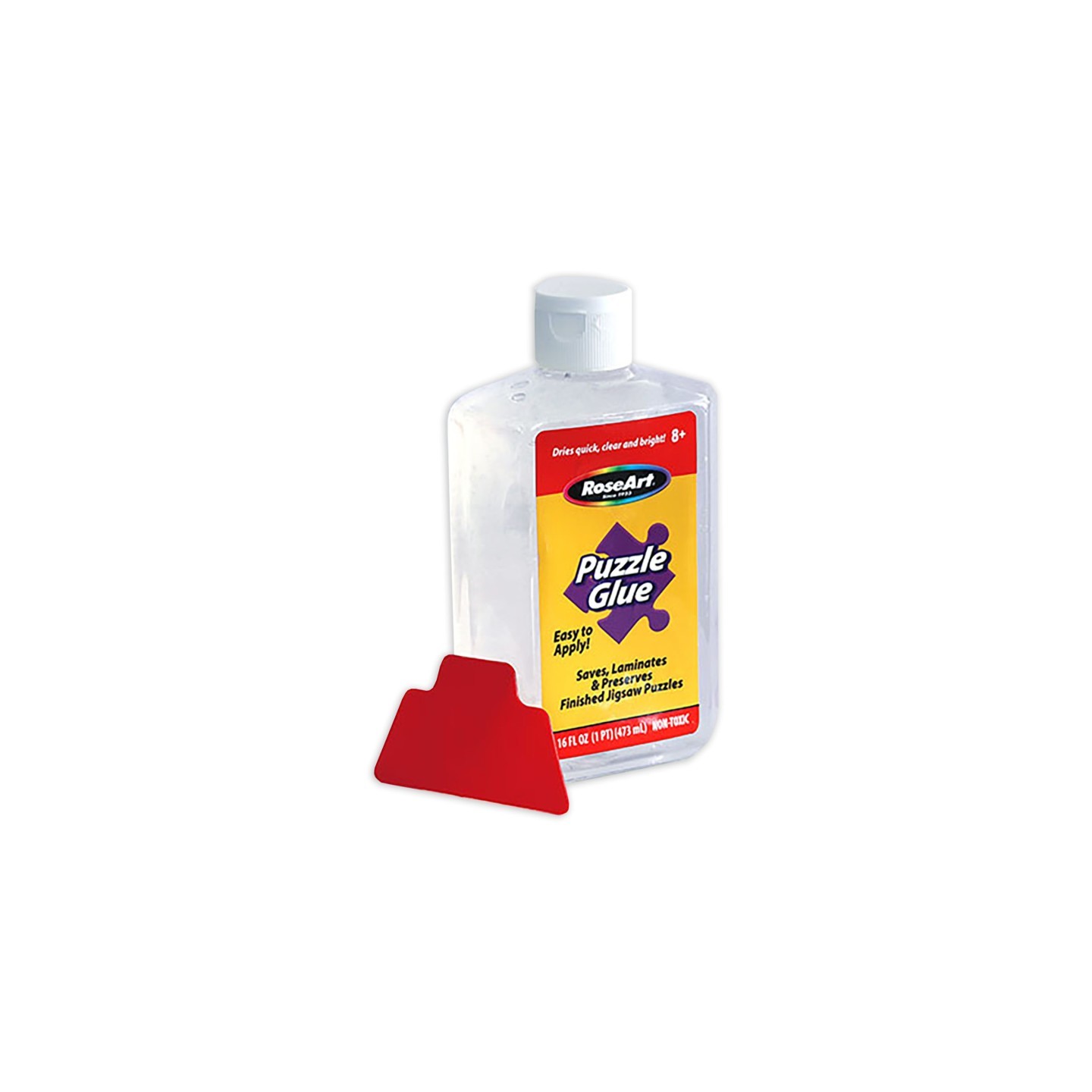 RoseArt Puzzle Glue with Applicator, 16oz.