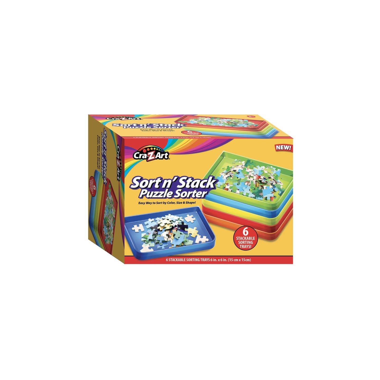 Cra-Z-Art® Puzzle Sorting Trays, Set of 6