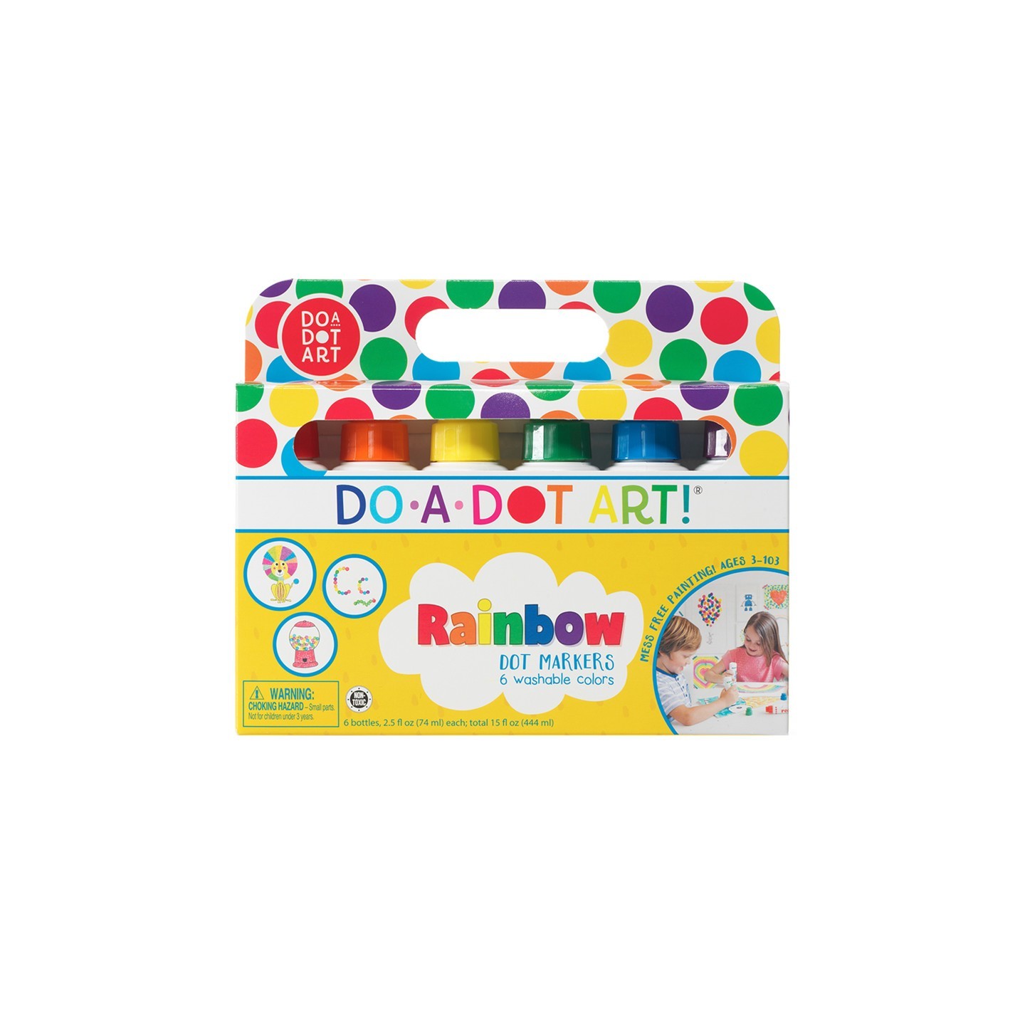 Do-A-Dot Art!® Washable Rainbow Dot Markers, 6 Colors