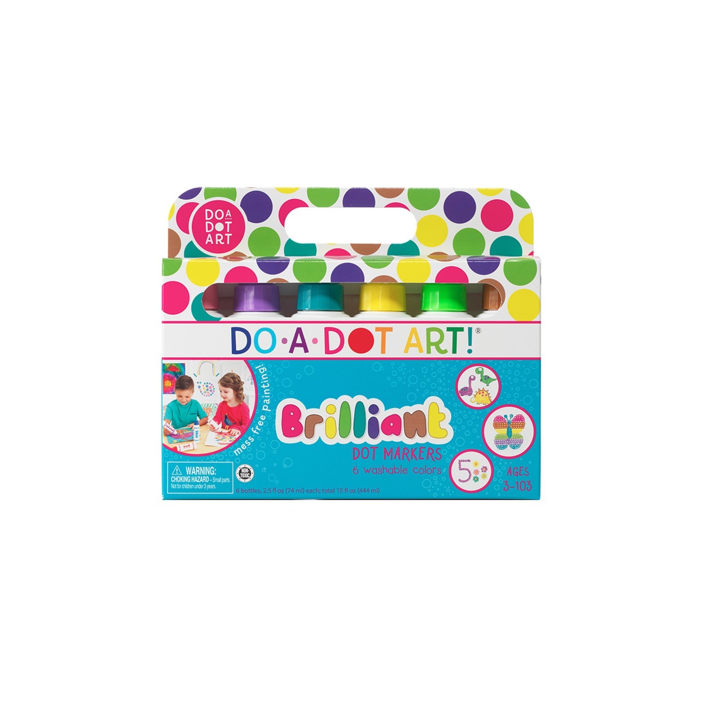 Do-A-Dot Art!® Washable Brilliant Dot Markers, 6 Colors