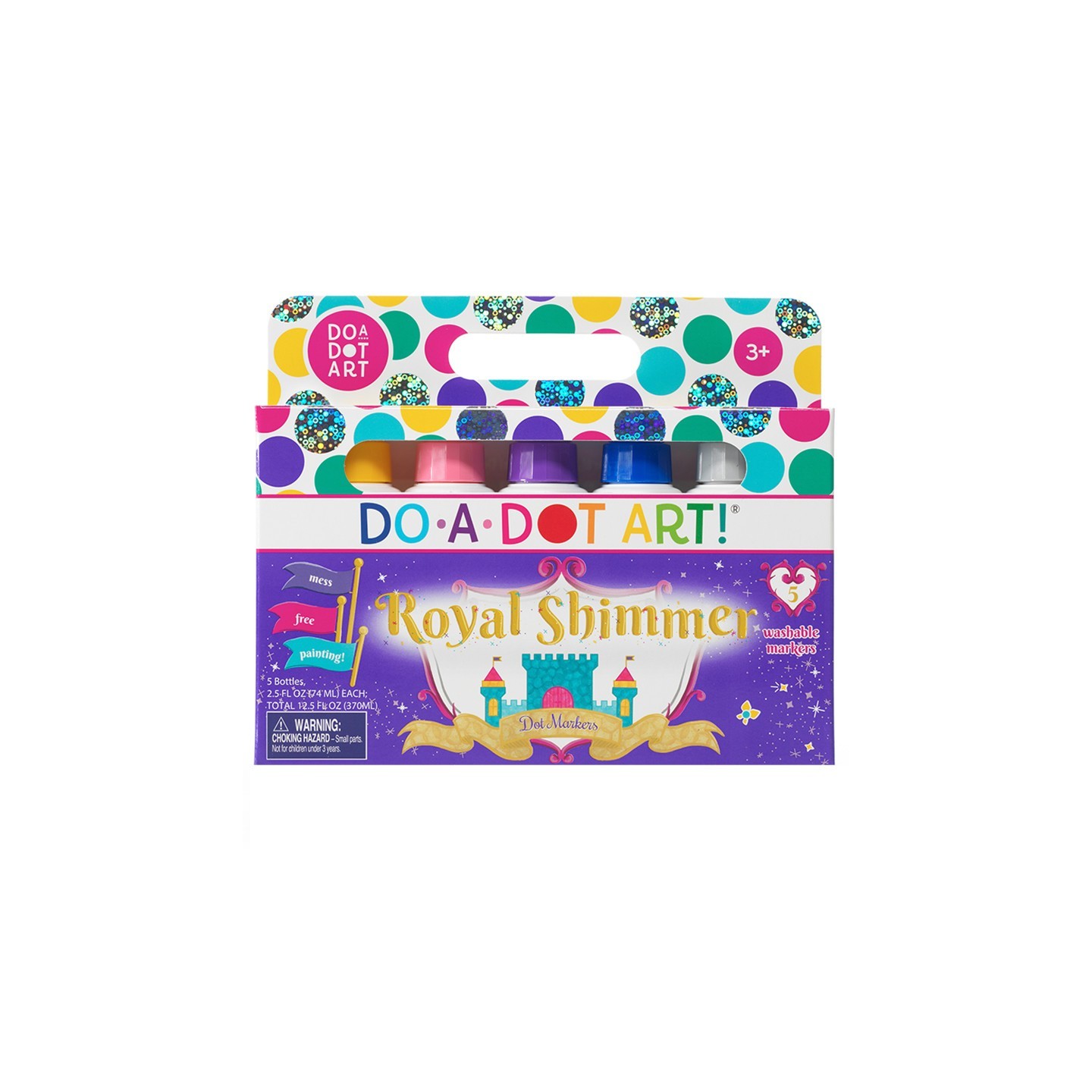 Do-A-Dot Art!® Washable Royal Shimmer Dot Markers, 5 Colors