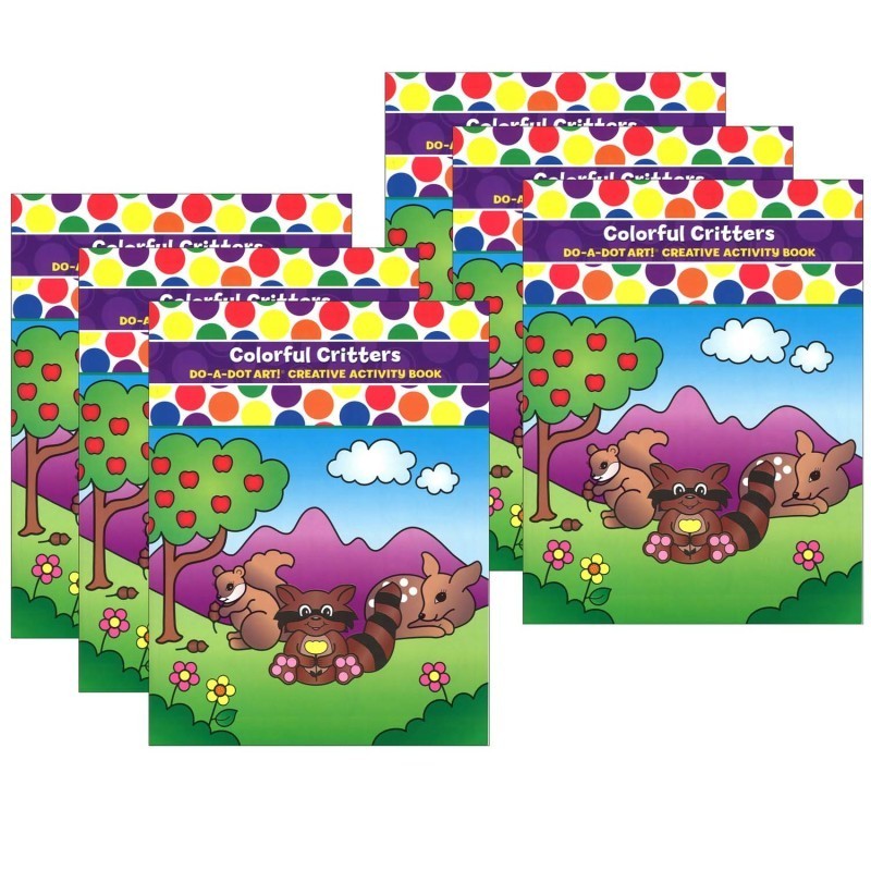 Do-A-Dot Art!® Colorful Critters Creative Art & Activity Book, Pack of 6