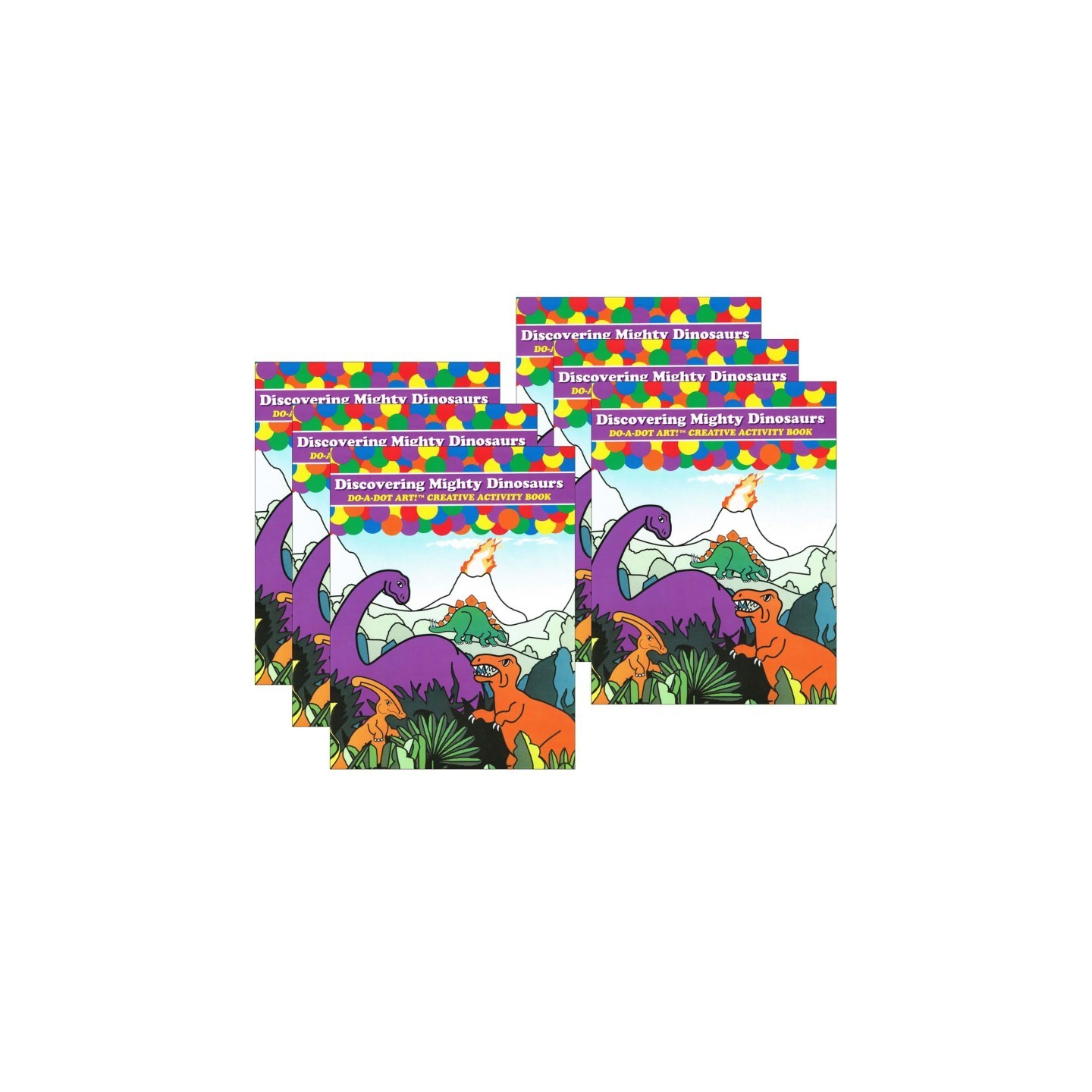 Do-A-Dot Art!® Discovering Mighty Dinosaurs Creative Art & Activity Book, Pack of 6