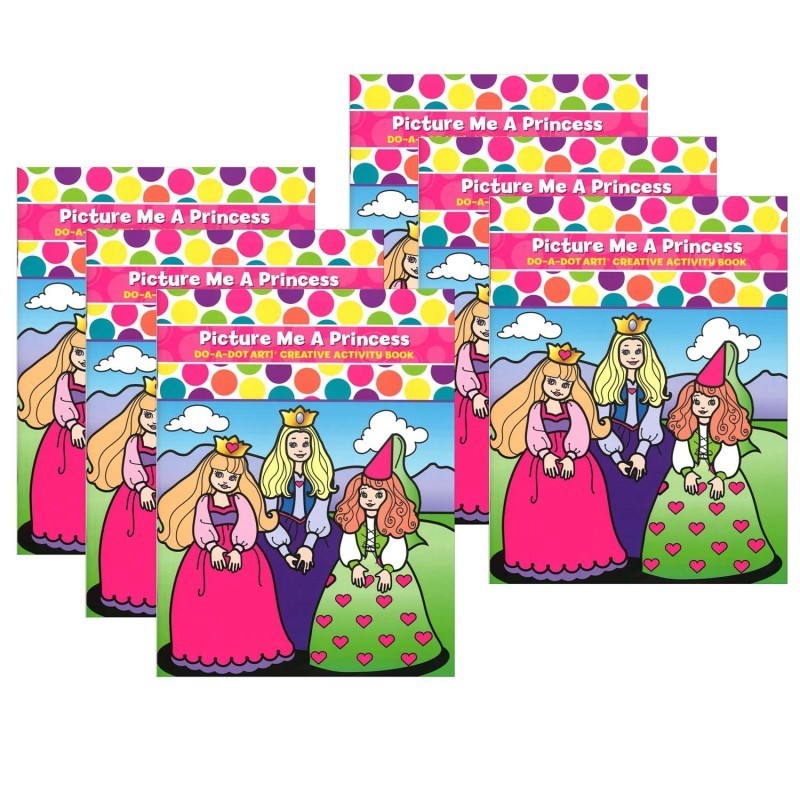 Do-A-Dot Art!® Picture Me A Princess Creative Art & Activity Book, Pack of 6