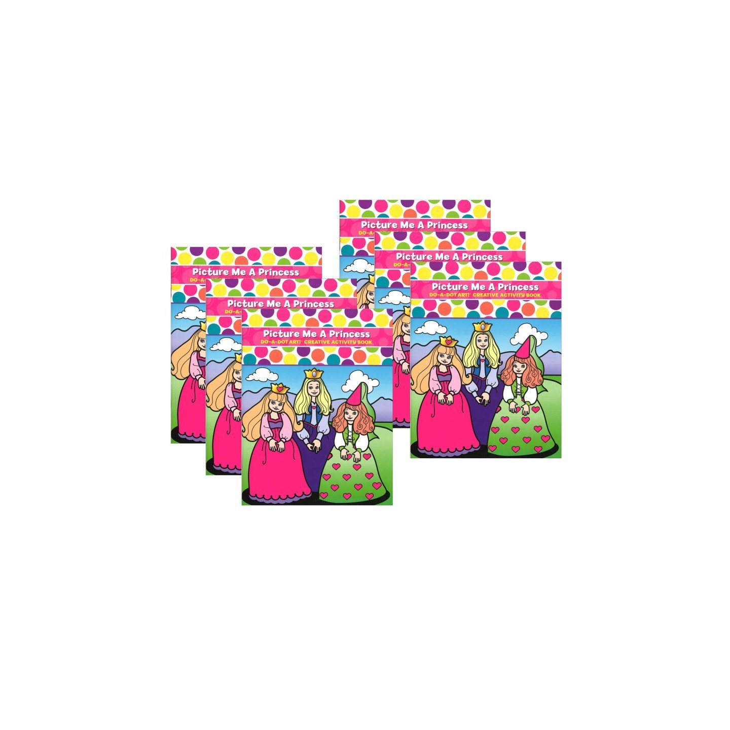 Do-A-Dot Art!® Picture Me A Princess Creative Art & Activity Book, Pack of 6