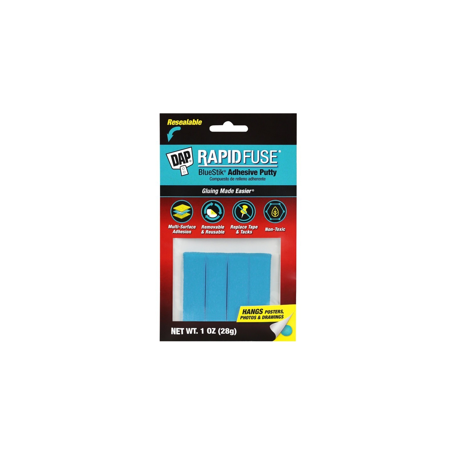 DAP® Reusable Adhesive Putty, Blue, 1 oz.