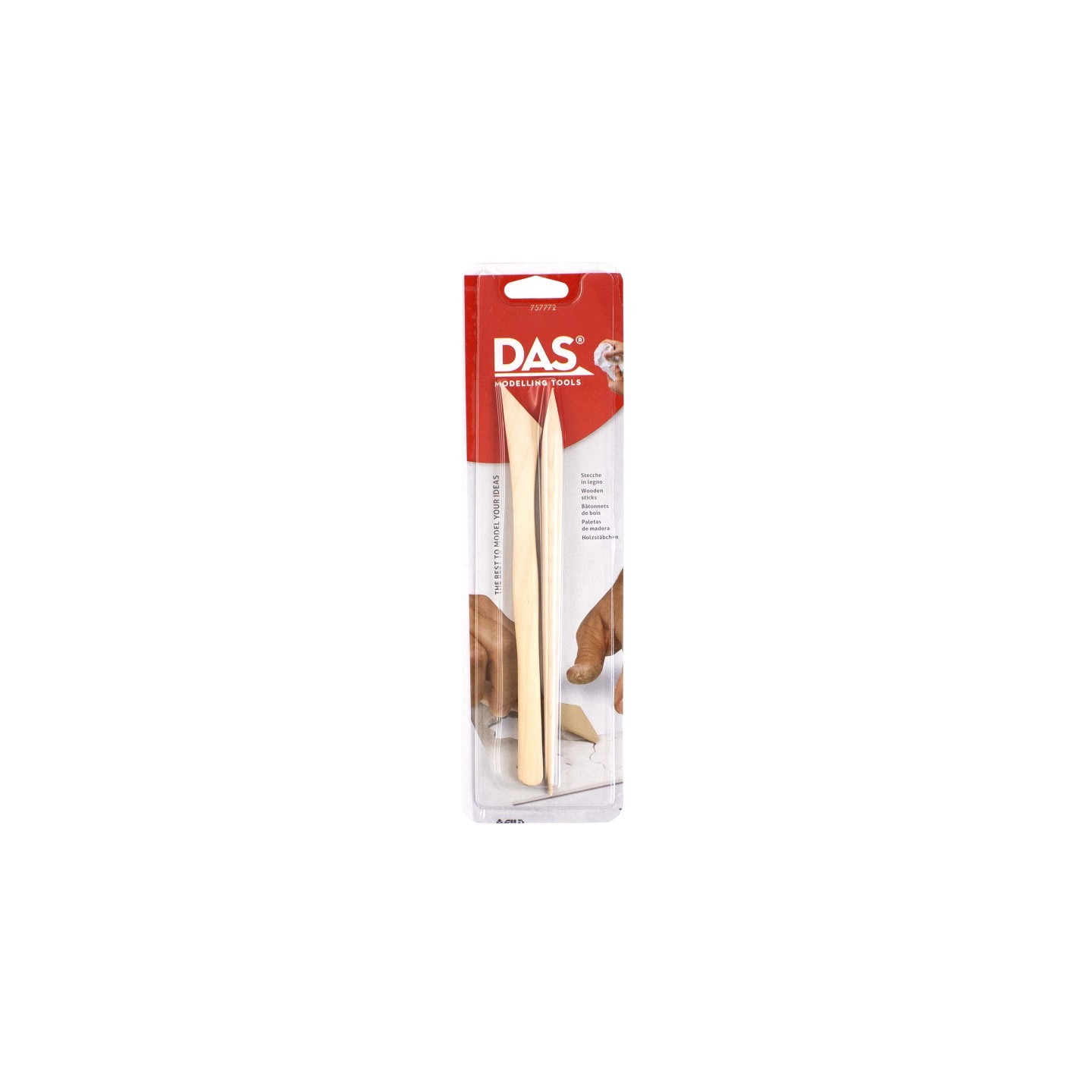DAS® Modeling Clay Tools, Hardwood Set, 2 Pieces