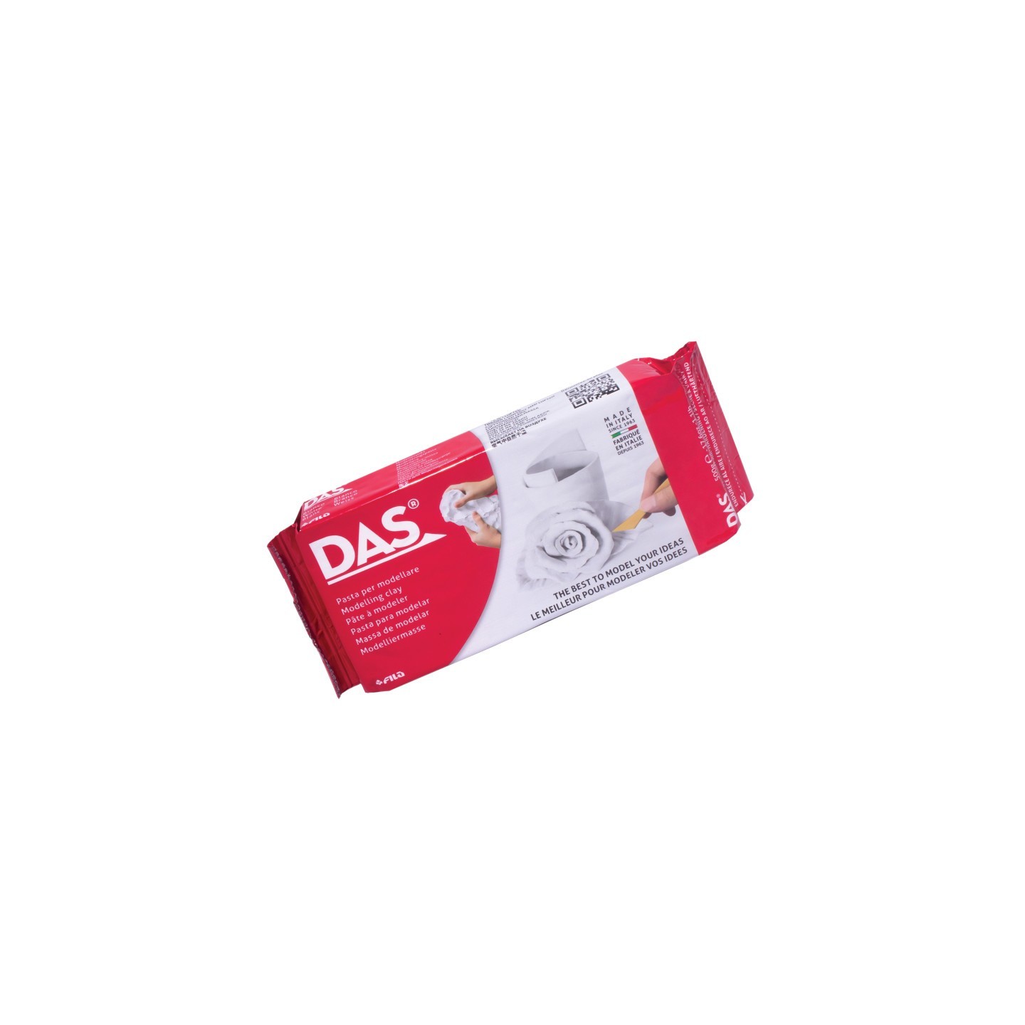 DAS® Modeling Clay Air Hardening, White, 1.1lb