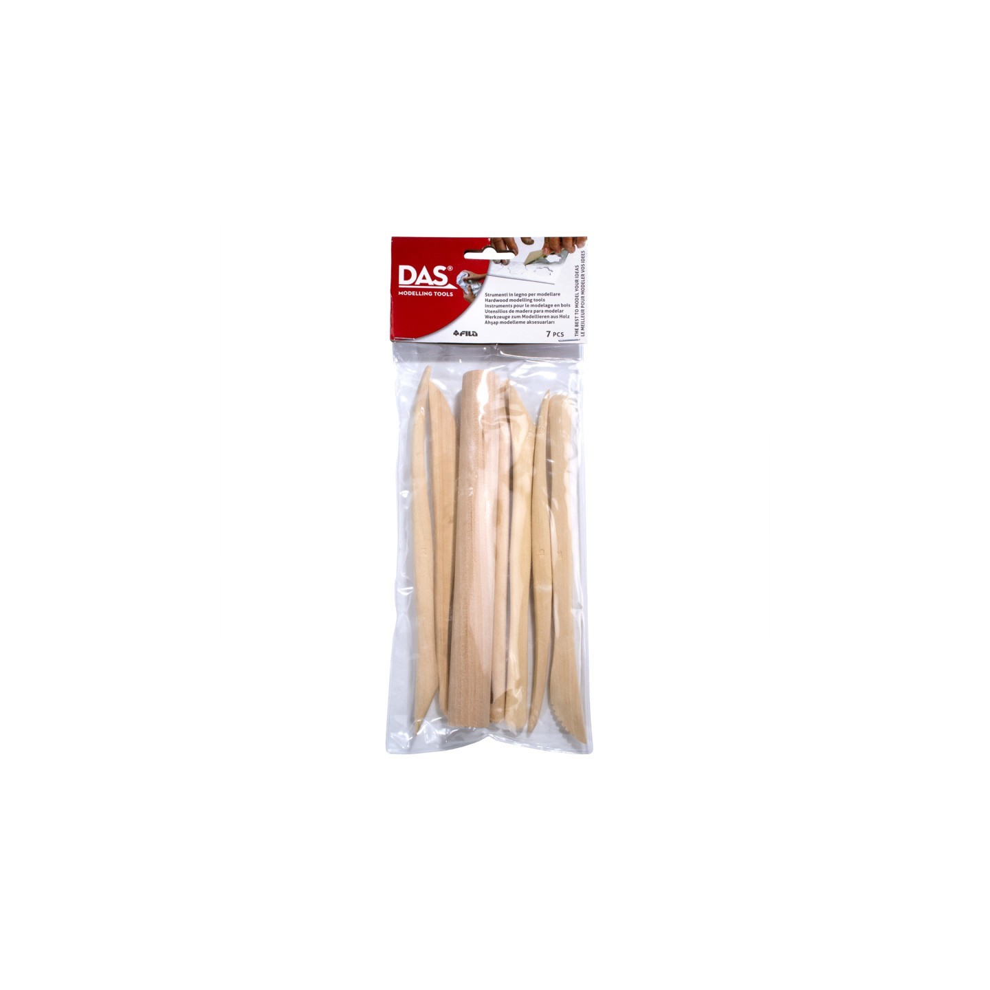 DAS® Wood Clay Modeling Tools, Set of 7