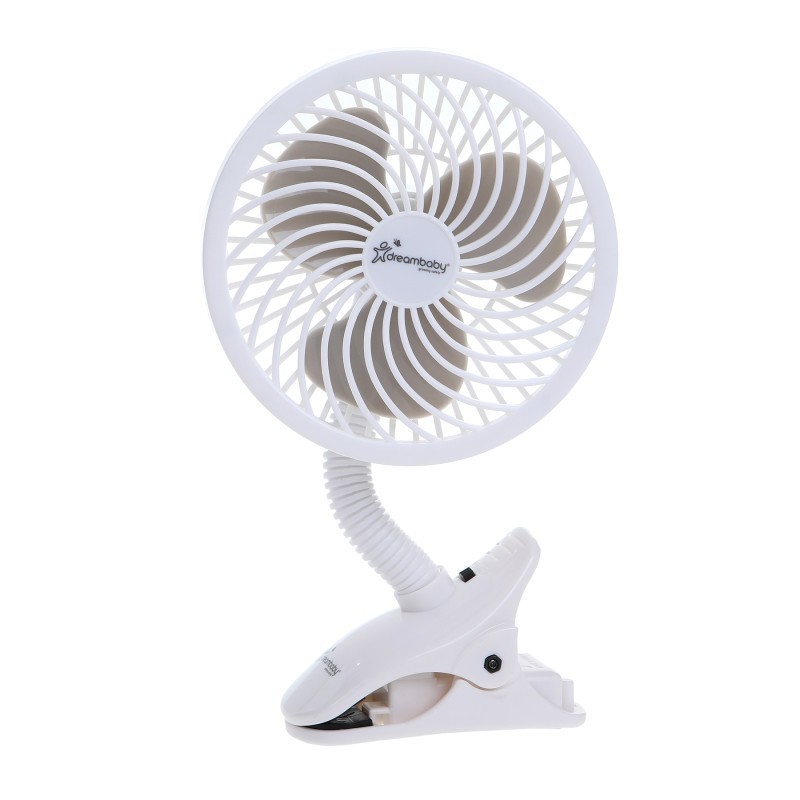 Dreambaby® EZY-Fit Deluxe Clip-On Stroller Fan, White